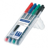 Staedtler Marcador de Punto Fino Lumocolor, 0.6 mm, Multicolor