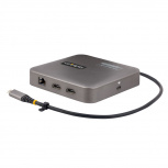 StarTech.com Docking Station USB-C, 2x USB 3.2, 2x HDMI, 1x RJ45, 1x SD, 2x 10Gbps, Gris - Imagen adicional 1