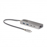 StarTech.com Hub USB-C - 2x USB A, 1x USB C, 1x RJ-45, 10 Gbit/s, Gris