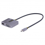 StarTech.com Adaptador de Video USB C Macho - HDMI/VGA Hembra, Gris