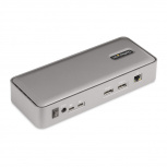 StarTech.com Docking Station 129N-USBC-KVM-DOCK USB-C, 2x USB 3.0, 3x USB-C, 2x USB 2.0, 2x DisplayPort, 1x RJ-45, Gris - Imagen adicional 1