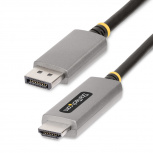 StarTech.com Cable DisplayPort 1.4 Macho - HDMI 2.1 Macho, 144Hz, 2 Metros, Negro/Gris