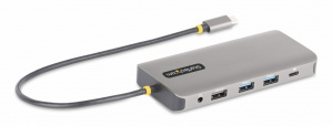 StarTech.com Docking Station 154B-USBC-MULTIPORT USB-C, 1 x USB-C 3.0, 1 x USB-A 3.0, 2 x USB-A 2.0, 1 x HDMI, 2 x DisplayPort, 1 x RJ-45, 1 x 3.5mm, MicroSD/SD - Imagen adicional 1
