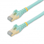 StarTech.com Cable Patch Cat6a U/FTP RJ-45 Macho - RJ-45 Macho, 50cm, Turquesa