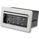 StarTech.com Caja de Conectividad para Mesa de Juntas, Módulo de Conexiones HDMI/VGA/DisplayPort 4K