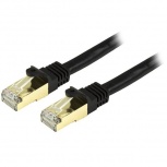 StarTech.com Cable Patch Cat6a STP Blindado sin Enganches RJ-45 Macho - RJ-45 Macho, 10.7 Metros, Negro