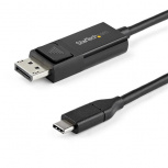 StarTech.com Cable DisplayPort 1.2 Macho - USB C Macho, 8K, 30Hz, 2 Metros, Negro