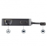 StarTech.com Docking Station USB-C con Gigabit Ethernet, HDMI 4K, Negro - Imagen adicional 3