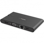 StarTech.com Docking Station USB-C, 3x USB A 3.0, 1x HDMI, 1x VGA, Negro - Imagen adicional 1