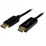 StarTech.com Cable DisplayPort 1.2 Macho - HDMI Macho, 4K, 30Hz, 1 Metro, Negro
