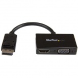 StarTech.com Adaptador DisplayPort 1.2 - HDMI/VGA, 1080p, Negro