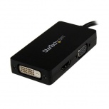 Startech.com Adaptador Convertidor DisplayPort Macho - VGA/DVI/HDMI Hembra, 28.4cm, Negro - Imagen adicional 2