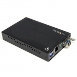 StarTech.com Convertidor de Medios Gigabit Ethernet RJ45 a Fibra Óptica LC Multimodo, 550 Metros