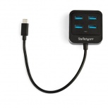 StarTech.com Hub USB-C de 4 Puertos, 10.000 Mbit/s, Negro - Imagen adicional 1