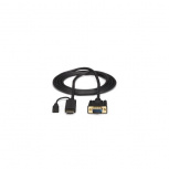 StarTech.com Cable VGA Macho - HDMI + Micro-USB Macho/Hembra, 3 Metros, Negro - Imagen adicional 1