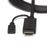 StarTech.com Cable VGA Macho - HDMI + Micro-USB Macho/Hembra, 3 Metros, Negro - Imagen adicional 2