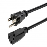 StarTech.com Cable de Poder NEMA 5-15R Macho - NEMA 5-15P Hembra, 4.5 Metros, Negro