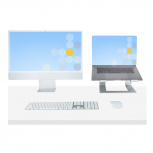 StarTech.com Soporte Ergonómico de Escritorio para Laptop 17”, hasta 5 Kg, Plata - Imagen adicional 8