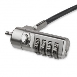 StarTech.com Cable con Candado para Laptop, 2 Metros, Negro/Plata