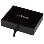 StarTech.com Adaptador USB-C Macho - 3x DisplayPort Hembra, Negro