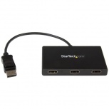 StarTech.com Convertidor DisplayPort - 3x HDMI, Hub MST DP 1.2, Negro
