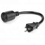 Startech.com Cable de Poder NEMA L5-20P Macho - NEMA L5-20R Hembra, 90cm, Negro