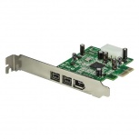 StarTech.com Tarjeta PCI Express PEX1394B3, Alámbrico, 3 Puertos FireWire