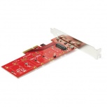 StarTech.com Tarjeta PCI Express x4 M.2 para SSD, Rojo image