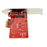 StarTech.com Tarjeta PCI Express x4 M.2 para SSD, Rojo image