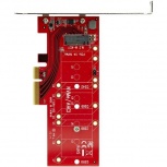 StarTech.com Tarjeta PCI Express x4 M.2 para SSD, Rojo image