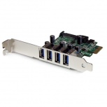 StarTech.com Tarjeta PCI Express de Perfil Bajo, 5 Gbit/s, 4 Puertos USB 3.0
