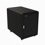 StarTech.com Gabinete para Servidor, 15U, hasta 800kg, Negro - Incluye Ruedas y Niveladores