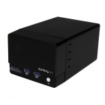 StarTech.com Gabinete USB 3.0 UASP RAID de Discos Duros con 2 Bahías, 3.5'', SATA III, Hub USB