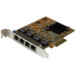 StarTech.com Tarjeta PCI Express Ethernet Gigabit de 4 Puertos RJ-45, Alámbrico, 2000 Mbit/s