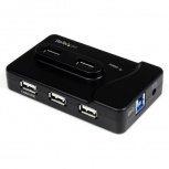 StarTech.com Hub USB, 2x USB 3.0, 4x USB 2.0, 480 Mbit/s, Negro - Imagen adicional 1