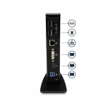 StarTech.com Docking Station para Laptops, 7x USB 3.0, HDMI, DVI, Negro - Imagen adicional 3