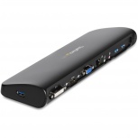 StarTech.com Docking Station para Laptops, 4x USB 3.0, HDMI, DVI, VGA, Negro - Imagen adicional 4