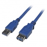 StarTech.com Cable USB A Macho - USB A Hembra, 1.8 Metros, Azul