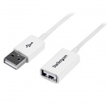 StarTech.com Cable USB A Macho - USB A Hembra, 3 Metros, Blanco