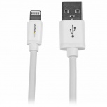 StarTech.com Cable de Carga Certificado MFi Lightning Macho - USB A Macho, 2 Metros, Blanco, para iPod/iPhone/iPad