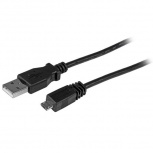 Startech.com Cable Adaptador USB A Macho - Micro USB B Macho, 30cm, Negro