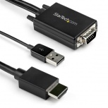 StarTech.com Cable VGA/USB A Macho - HDMI A Macho, 2 Metros, Negro