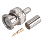 Steren Conector Coaxial BNC Macho, para RG58C, Plata