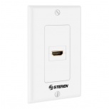 Steren Placa de Pared 1 Puerto HDMI, Blanco