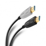 Steren Cable HDMI de Fibra Óptica HDMI Macho - HDMI Macho, 4K, 30Hz, 50 Metros, Negro/Gris