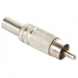 Steren Conector RCA Macho, Plata