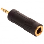 Steren Adaptador de Audio 3.5mm Macho - 6.35mm Hembra