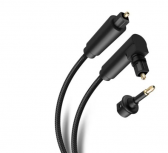 Steren Cable Toslink Macho - Macho, 2 Metros, Negro