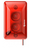 Steren Sirena con Luz Estroboscópica ALA-140, Alámbrico, 120dB, Rojo