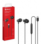 Steren Audífonos Intrauriculares AUD-390, Alámbrico, 1.1 Metros, USB-C, Negro - Imagen adicional 1